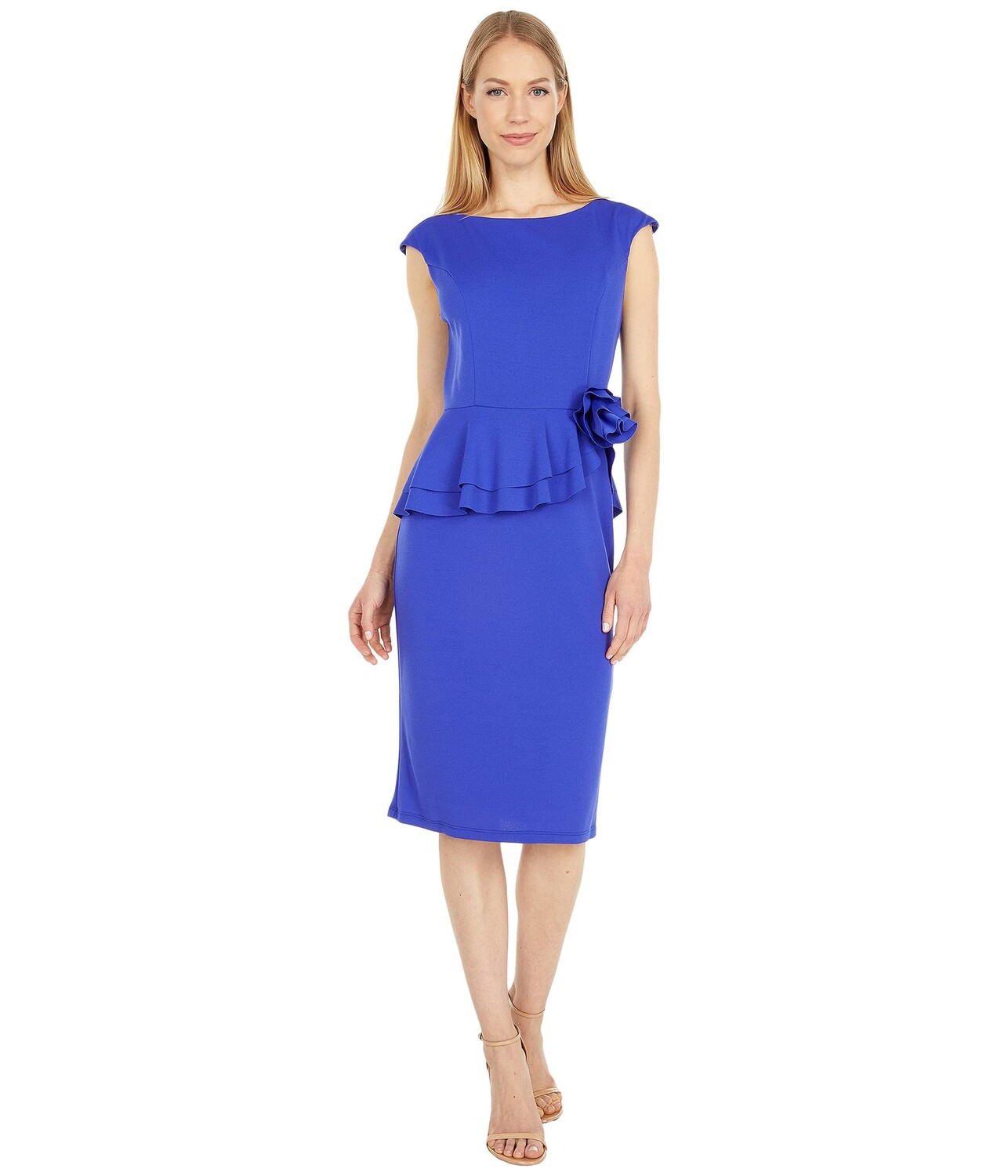 

Платье MARINA, Stretch Crepe Peplum Dress