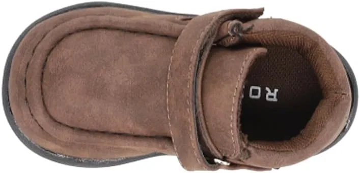 Детские мокасины для мальчиков Roper Kids Moc ROPER, Brown Faux Leather — фото 4