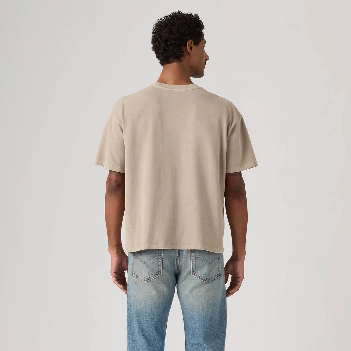 Свободная футболка с коротким рукавом Levi's, Sheen Wash Vintage Khaki - Tan — фото 4