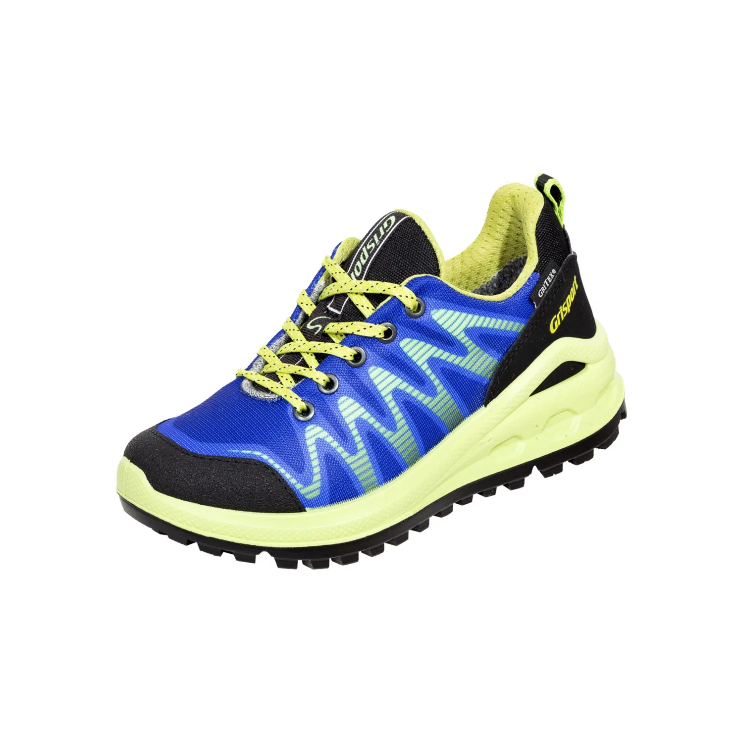 Детские кроссовки на шнуровке Grisport, Blue/Lime