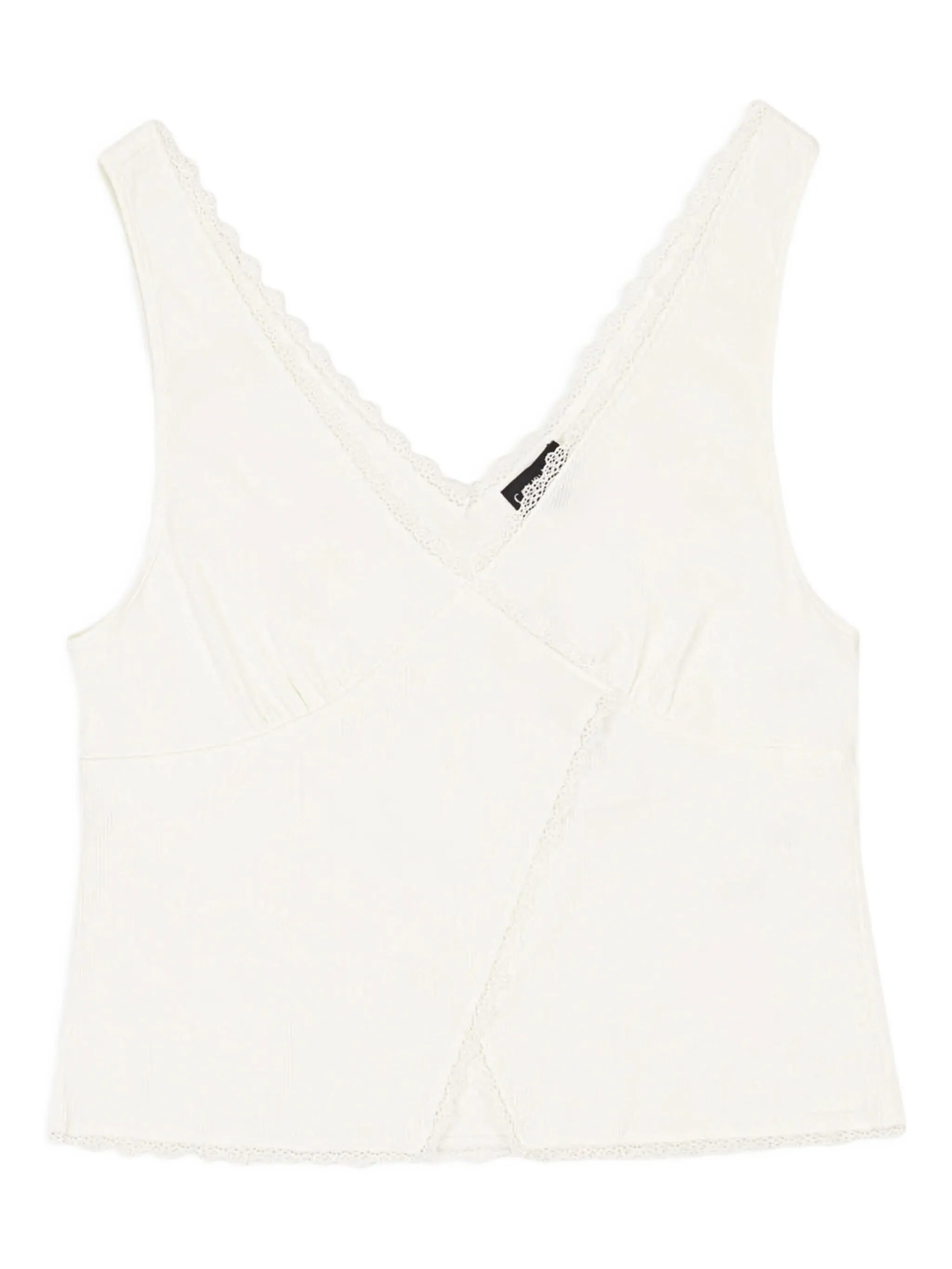 

Топ с V-образным вырезом Callipygian, белый