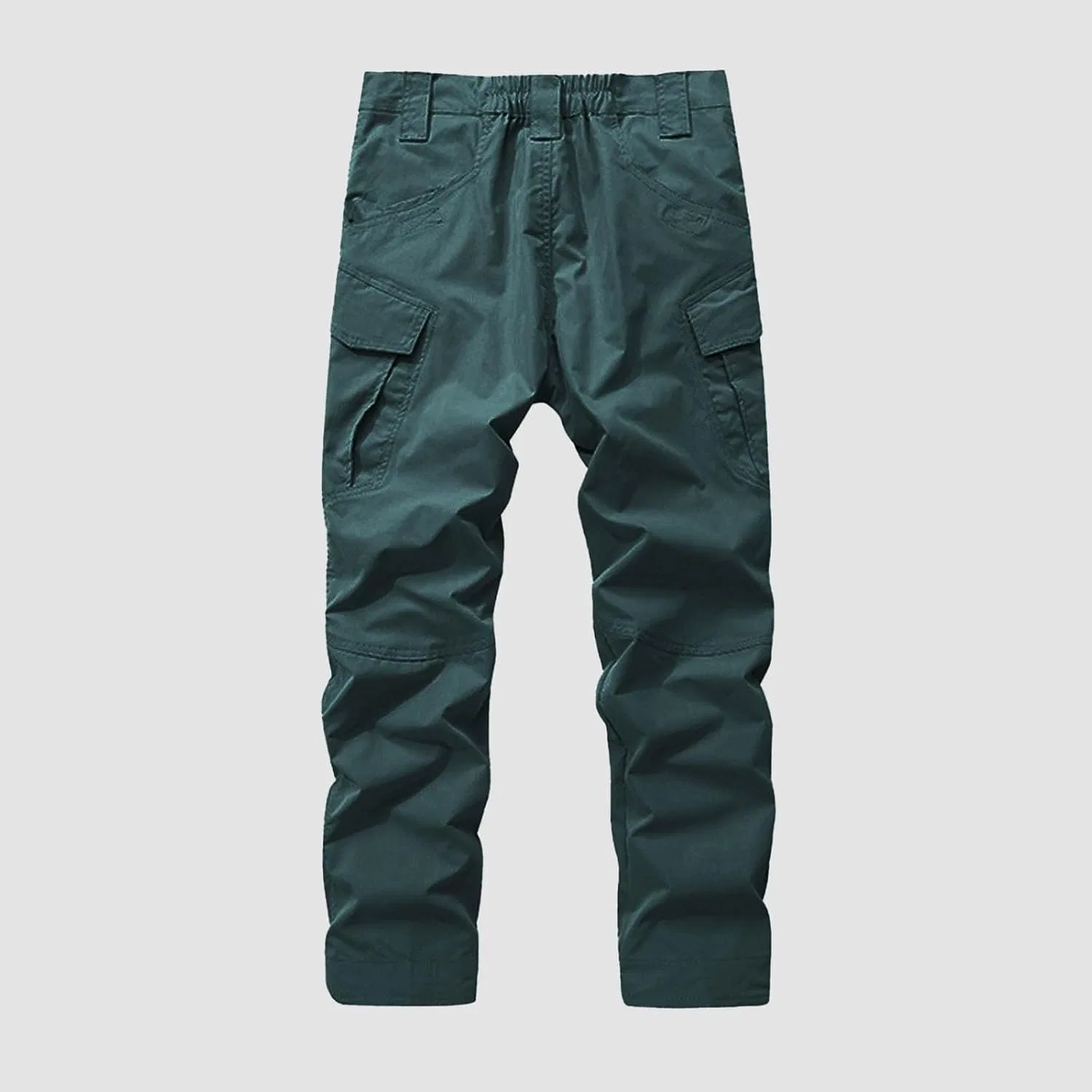 Мужские карго-брюки свободного кроя с зауженным низом, модель Athletic Relaxed Fit Straight Leg Cotton Trousers, цвет Green — фото 3