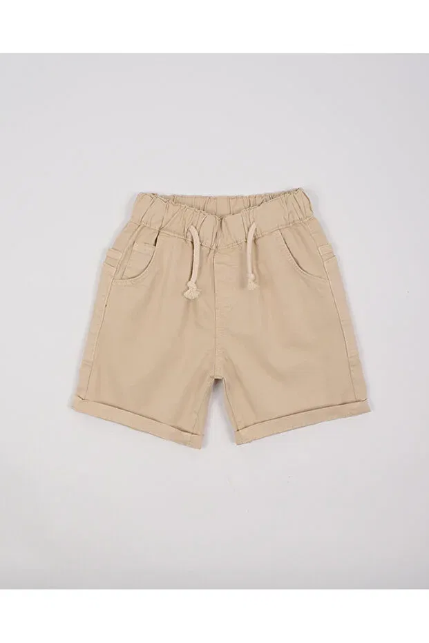 Детские шорты для мальчиков с эластичным поясом Emsun, Light Beige