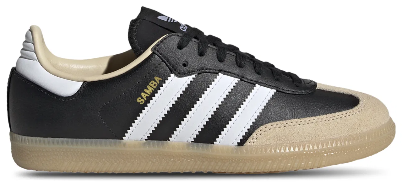 Кроссовки для мальчиков Samba Adidas, цвет White/Black/Beige