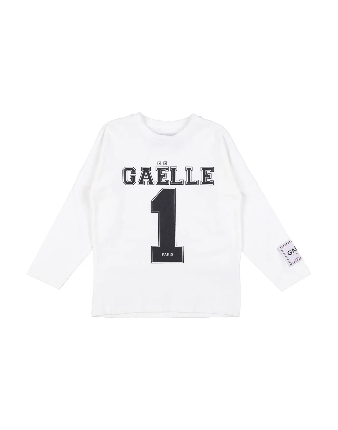 Детская футболка для девочек с логотипом Gaëlle Paris, белый