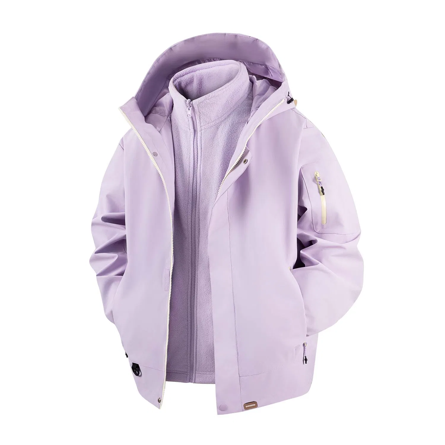 Детская ветровка с капюшоном, прямой крой, Frost Purple, WARRIOR