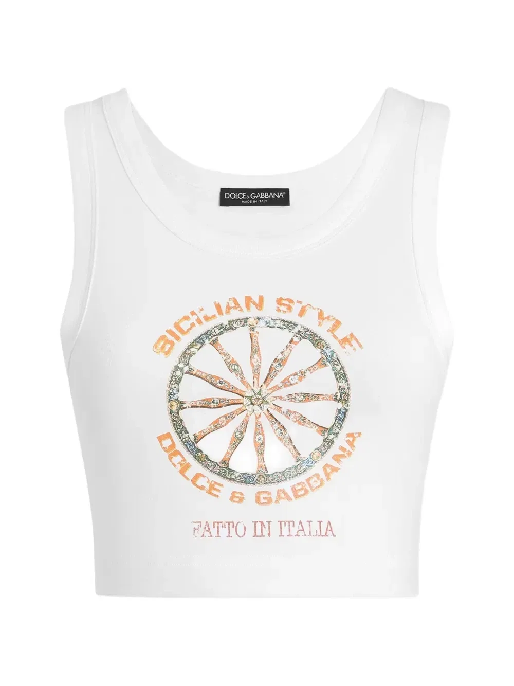 Топ из джерси Dolce & Gabbana, белый