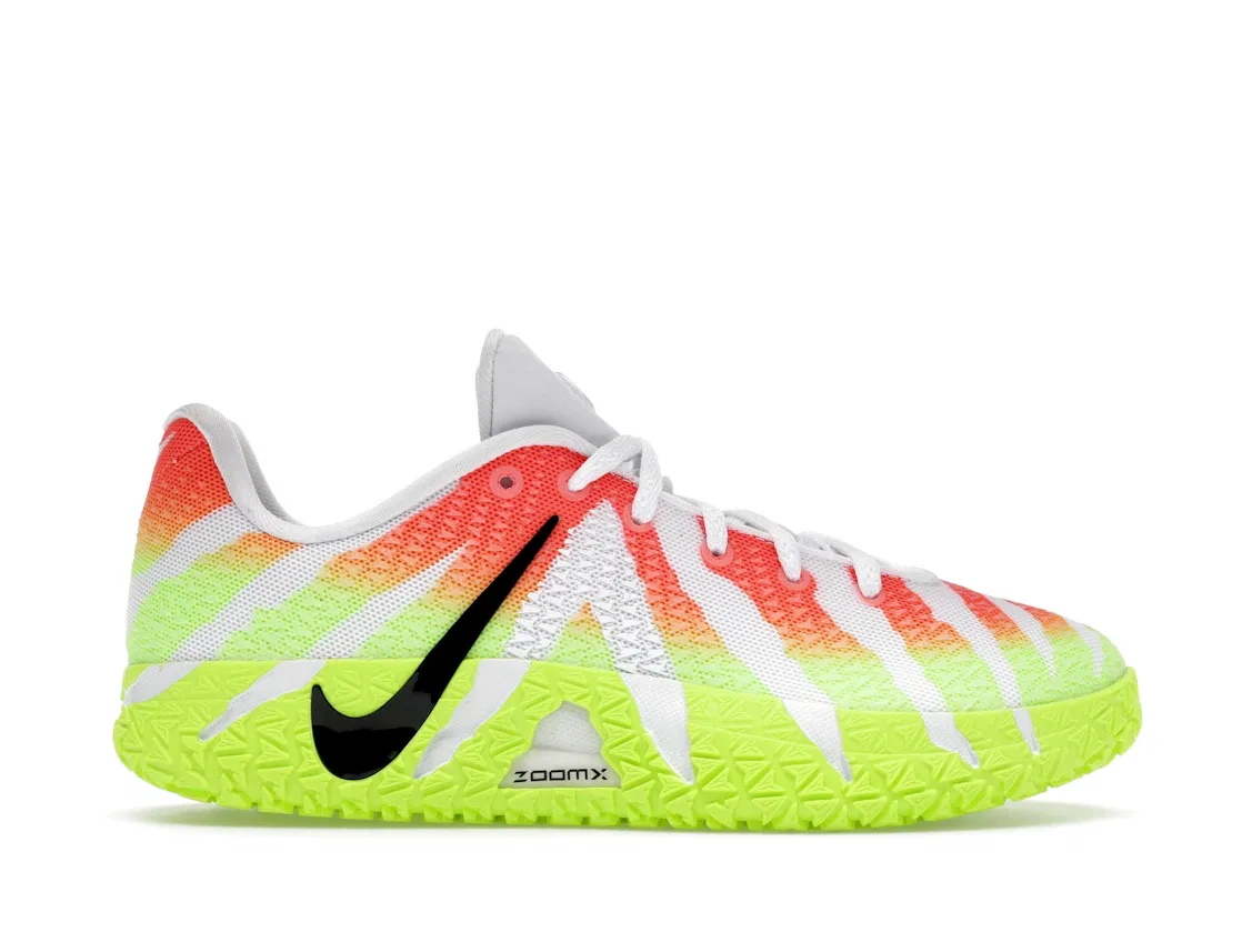 Детские кроссовки для баскетбола с праздничным дизайном Nike Ja 3 Nike, White/Bright Crimson/Volt/Black