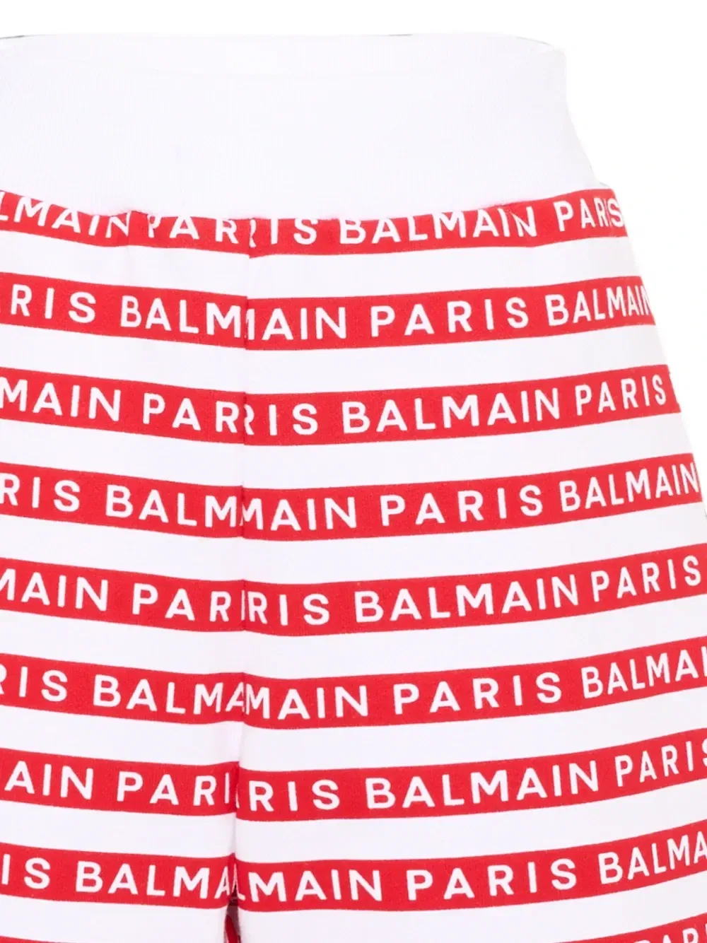 Шорты из трикотажа с логотипом Balmain Kids, белый — фото 3