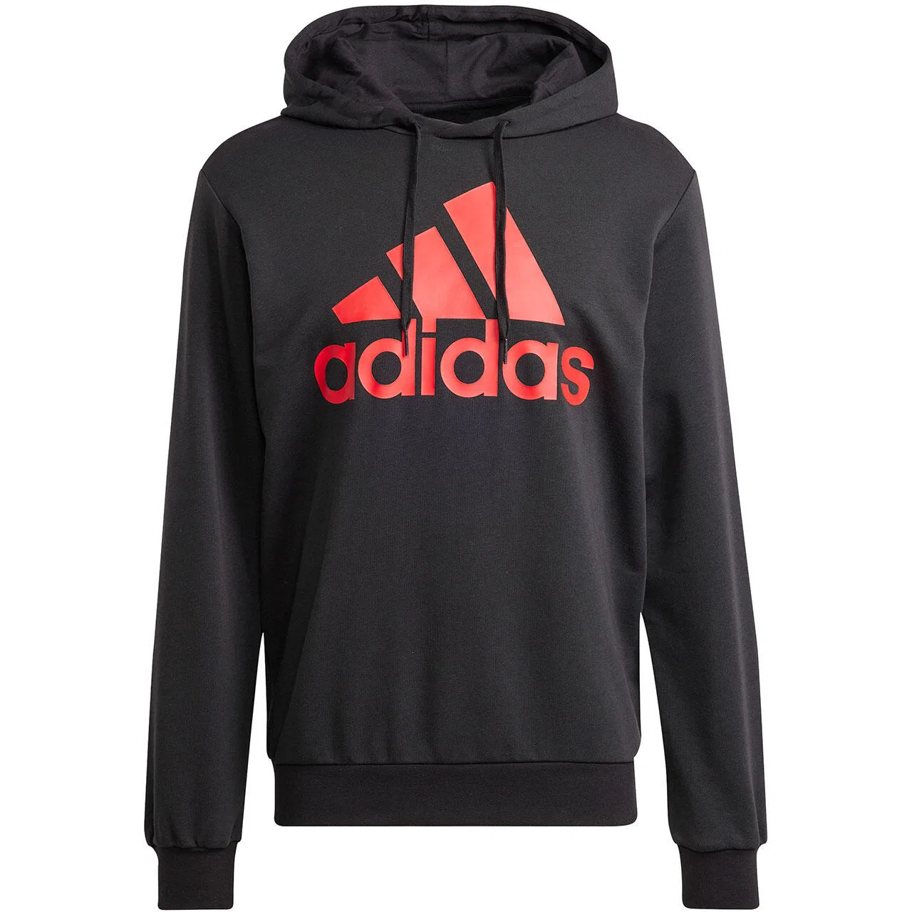Мужской спортивный костюм с большим логотипом Adidas, Schwarz Weiss — фото 4