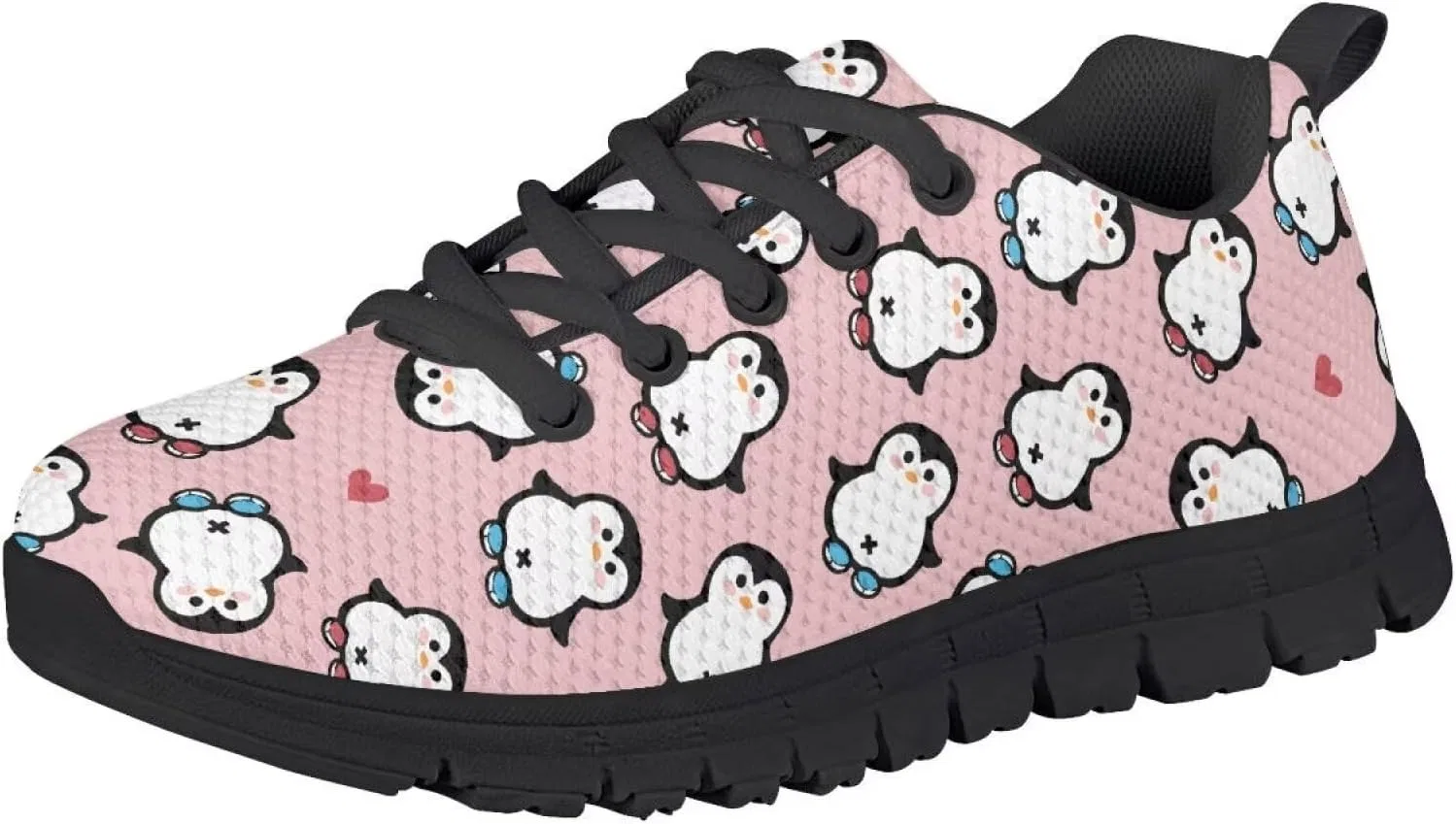 Детские кроссовки для девочек с сеткой Ystardream, Pink Penguin — фото 2