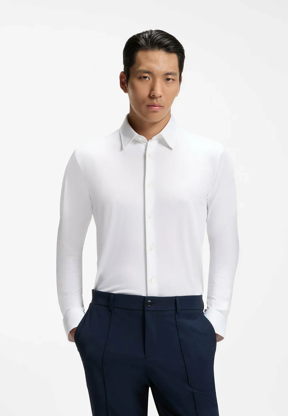 Классическая рубашка Boss, White