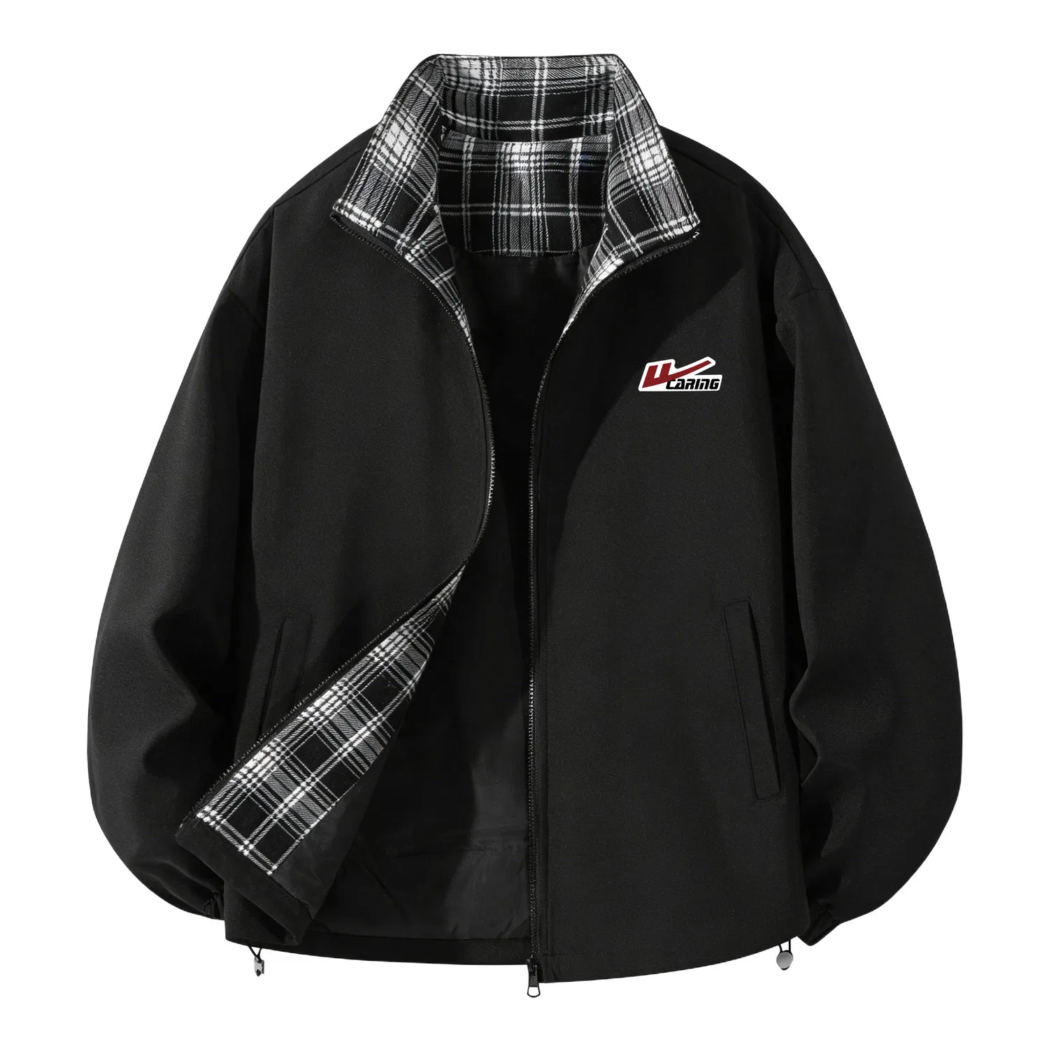 Детский жакет с принтом Open Ended Smiling Collection WARRIOR, Black DIY Badge