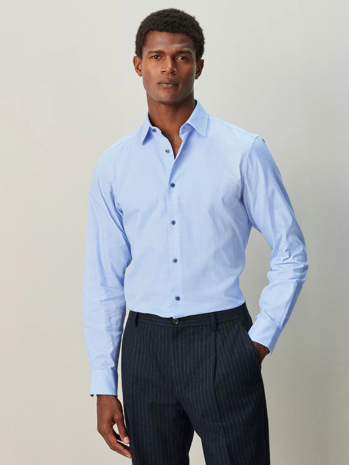 Рубашка формальная, Slim Fit Next, синяя
