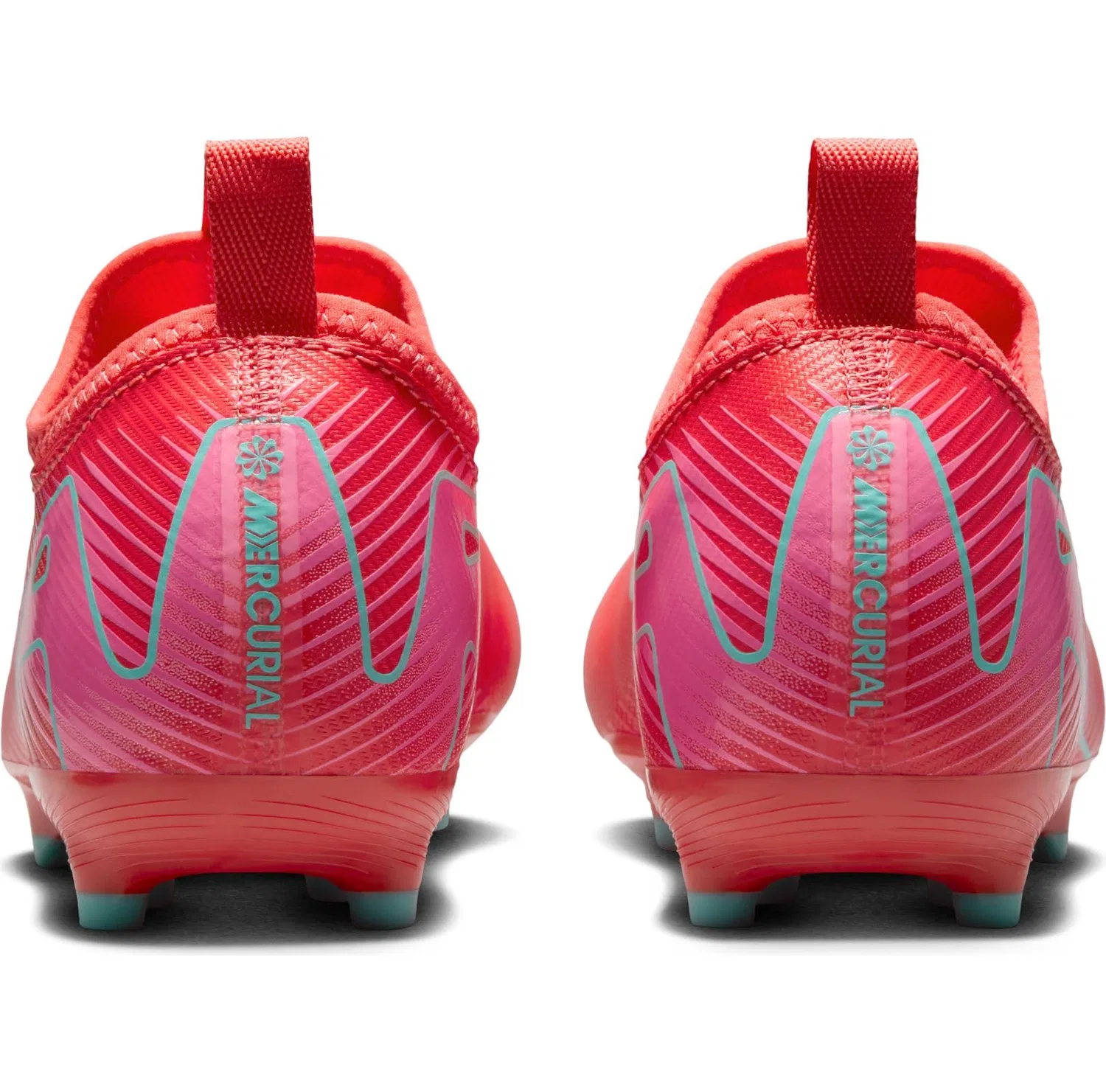 Детские кроссовки для мальчиков с улучшенной амортизацией Jr. Mercurial Vapor 16 Academy NIKE, Ember Glow Aurora Green — фото 3