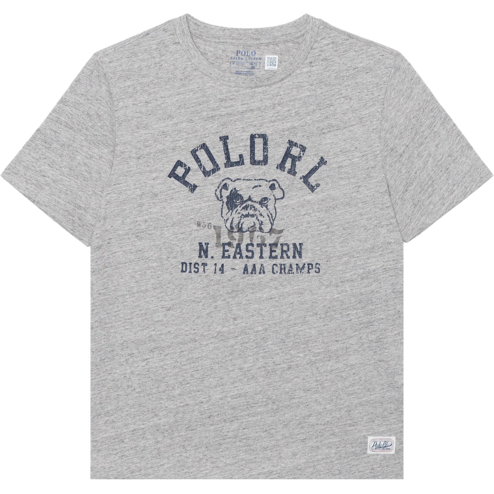 

Футболка серая детская Polo Ralph Lauren