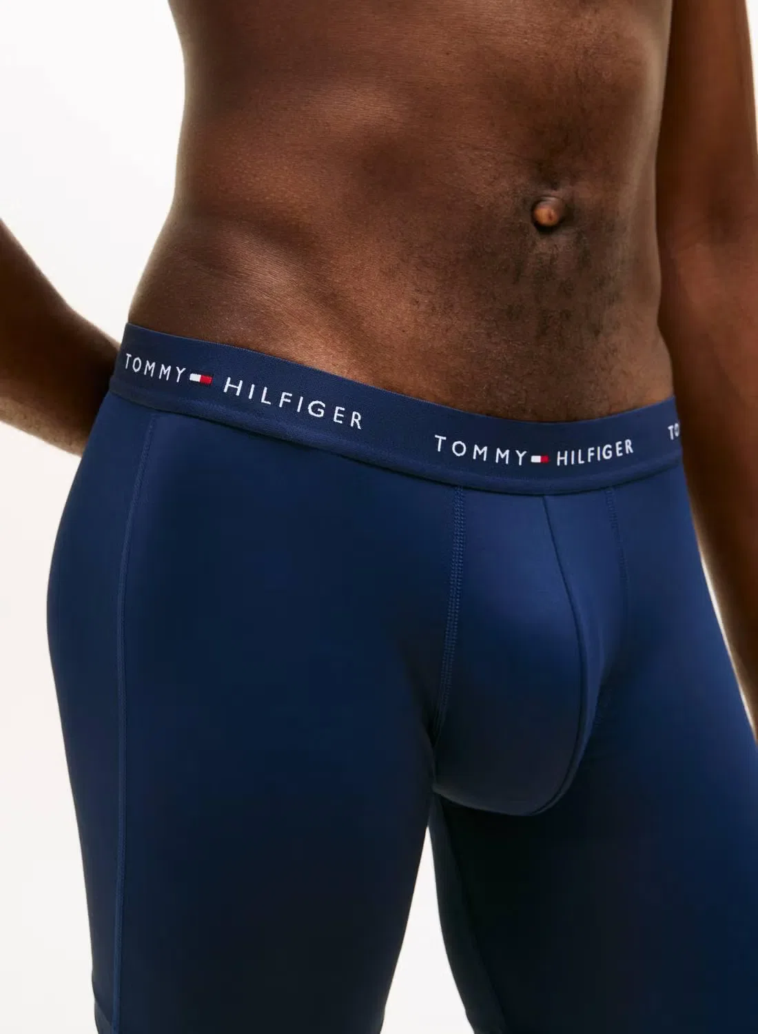 Боксеры-брифы с длинной посадкой, комплект из 3 штук, Tommy Hilfiger, серый — фото 4