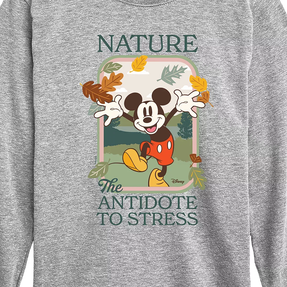 Детское лонгслив с принтом Nature The Antidote To Stress Disney, Red — фото 2