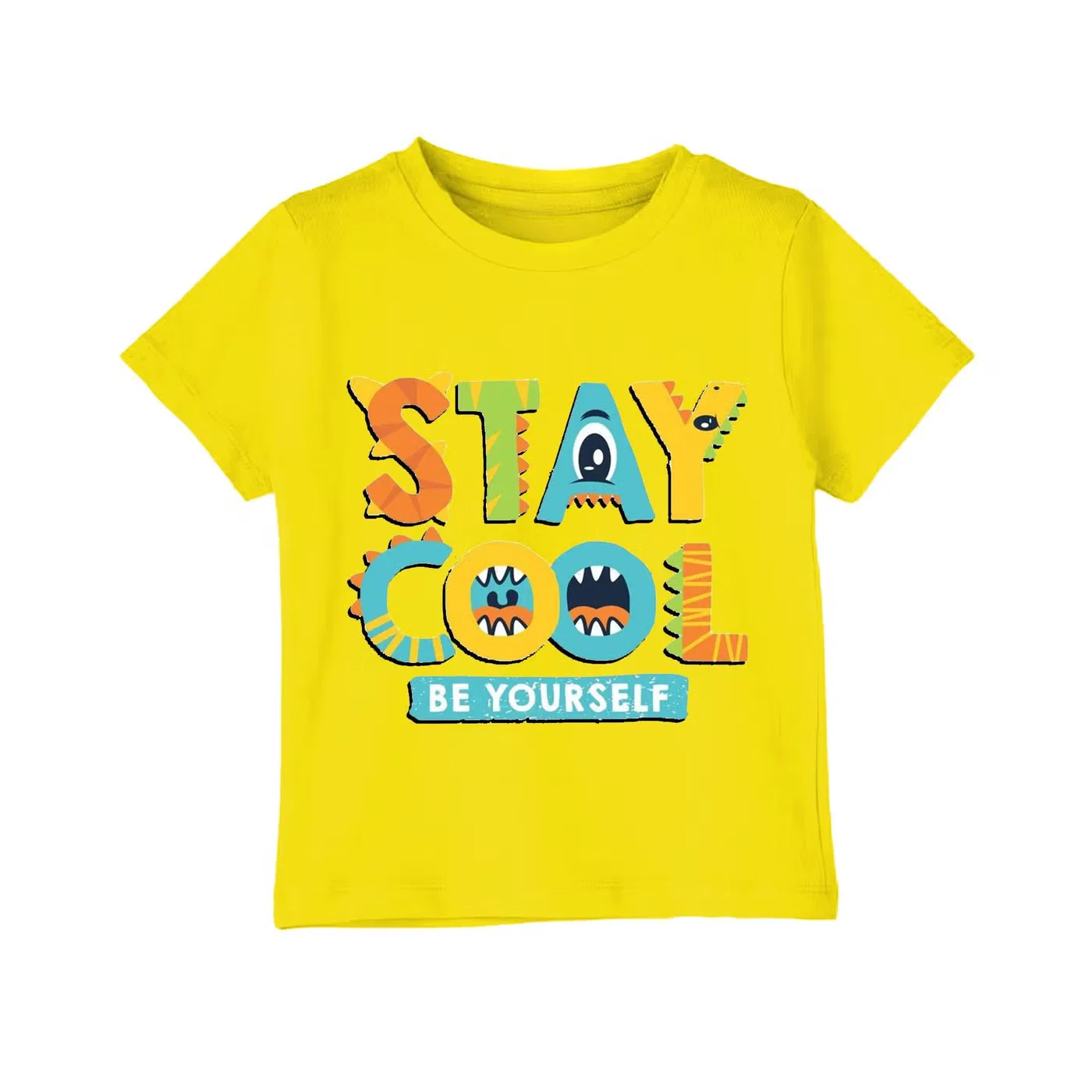 Футболка с принтом Stay Cool Be Yourself Yoo Street, желтый