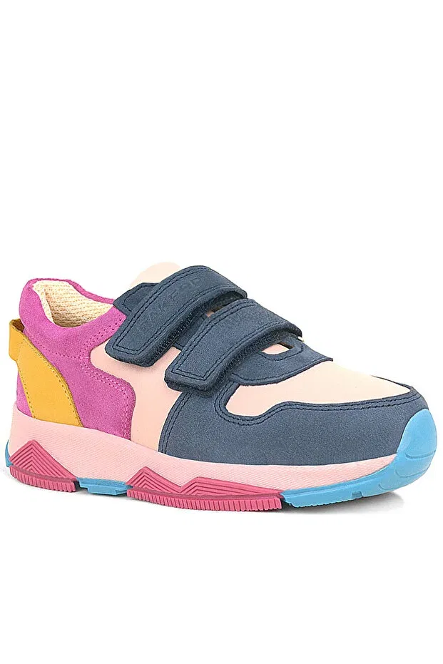 Детские кроссовки для девочек кожаные Rakerplus, Navy Blue — фото 2