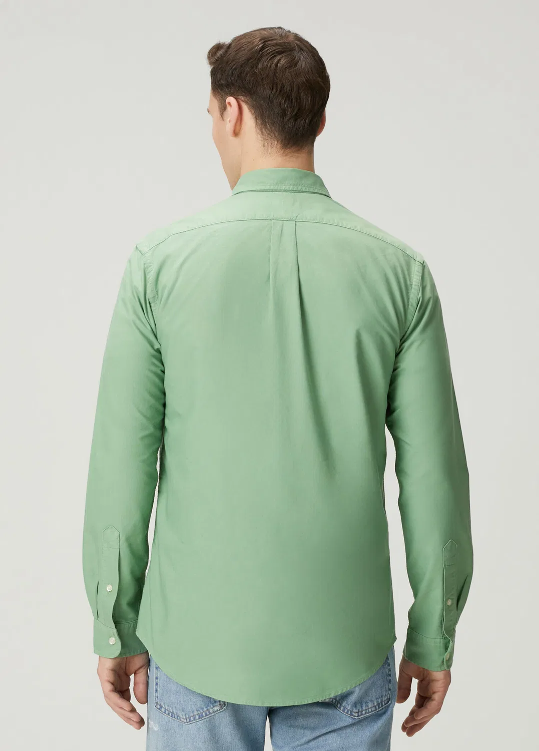 Рубашка Oxford Polo Ralph Lauren, green — фото 4