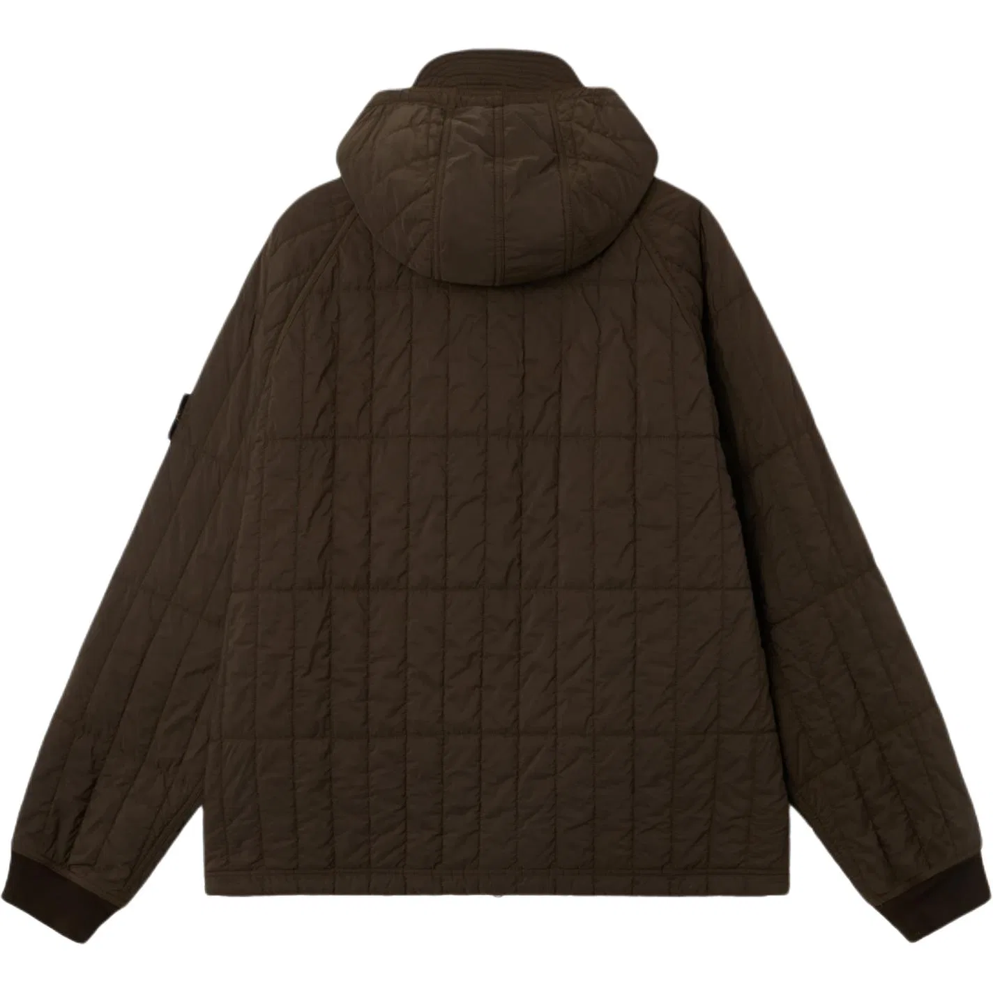 Мужское пальто-пуховик с капюшоном Модель FW26 Puffer Jackets STONE ISLAND, Coal Gray — фото 3