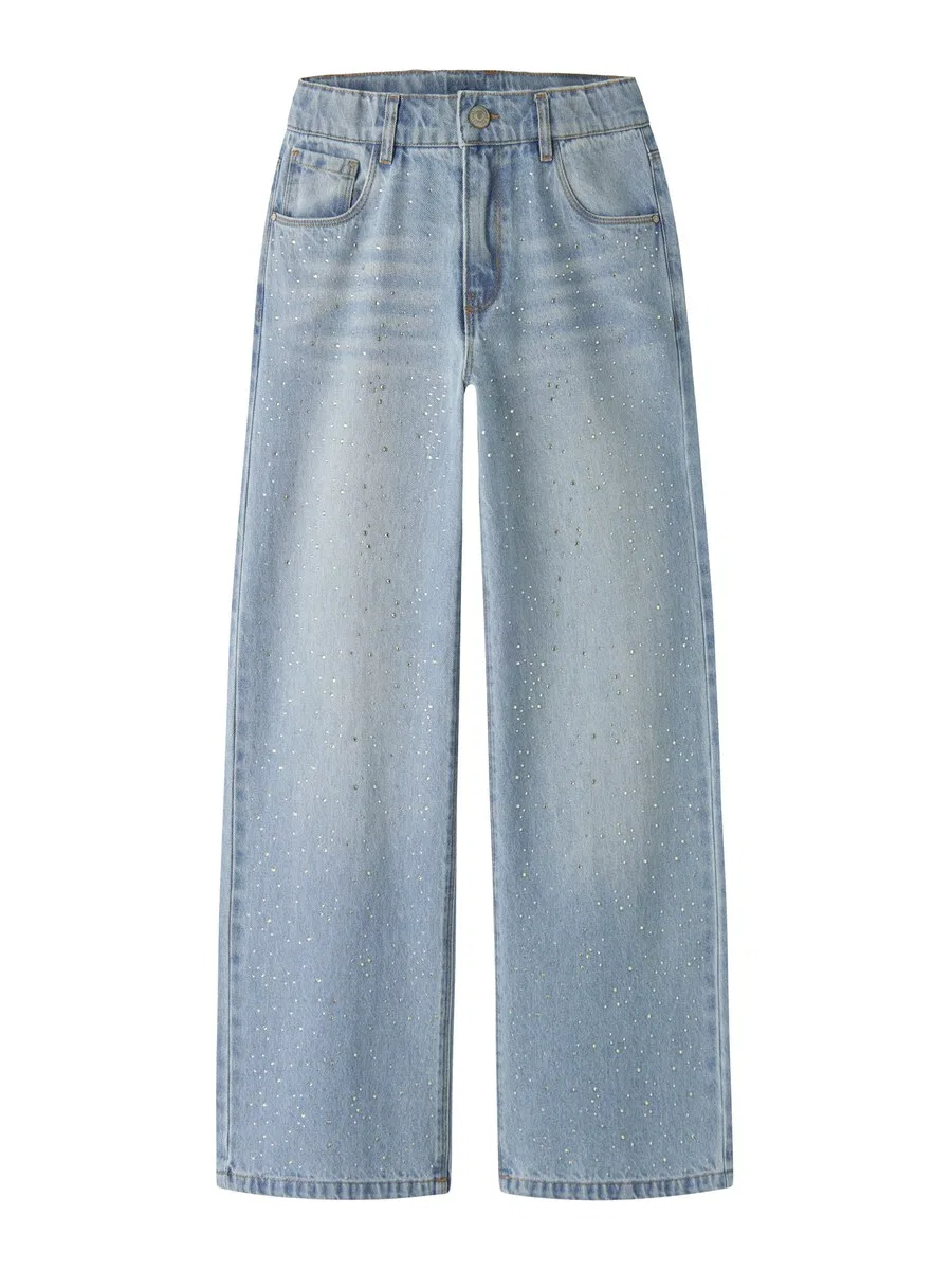 Джинсы NAME IT Wide leg Jeans 'NKFBella' светло-голубого цвета