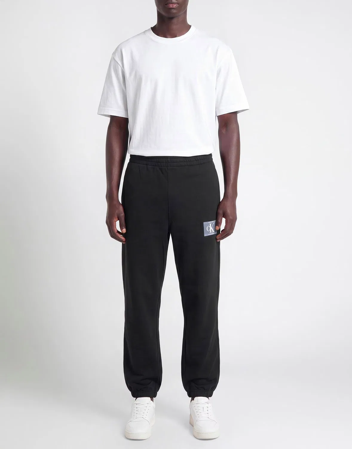 Мужские спортивные штаны с принтом Calvin Klein, черный — фото 2