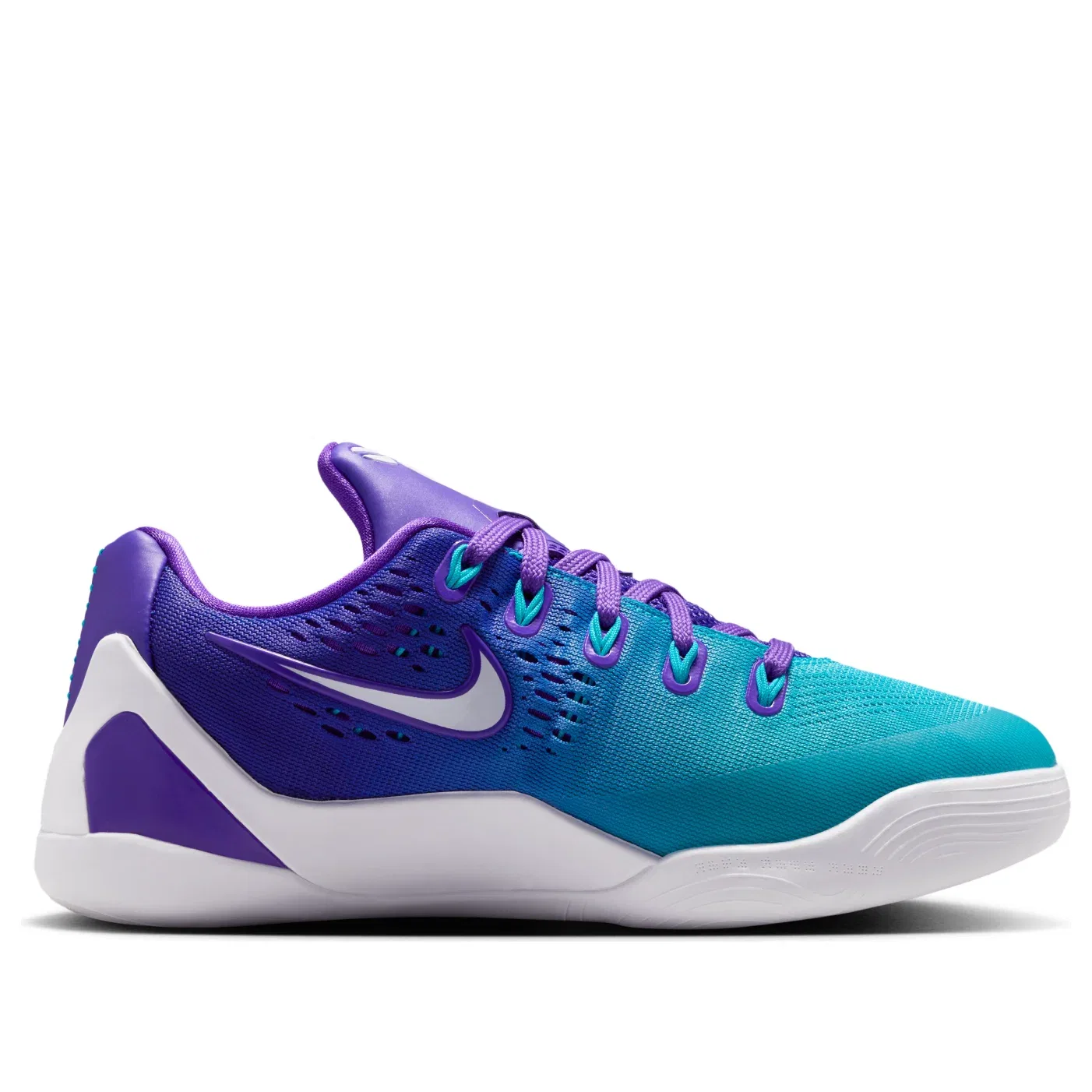 Детские кроссовки с шнуровкой Kobe 9 Low EM Hornets Nike, фиолетовый — фото 2