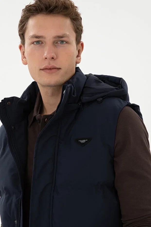 Мужской жилет с принтом U.S. Polo Assn., Navy Blue — фото 2