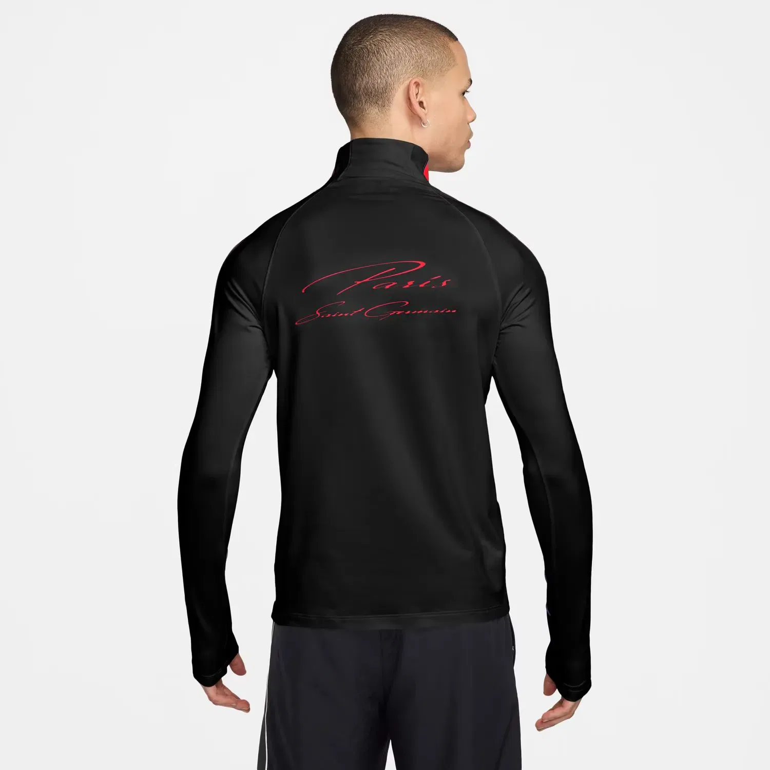 Мужская футболка тренировочная PSG Paris Saint-Germain FC 2026-2027 Dri-FIT Strike Drill Top Nike, Negro — фото 2