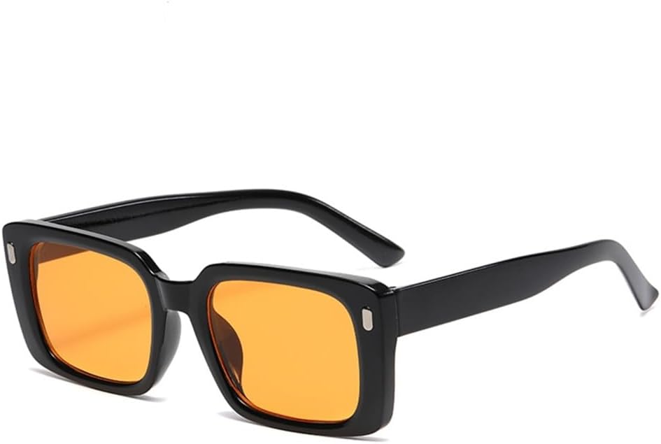 

Классические солнцезащитные очки LVTFCO маленького размера для женщин и мужчин, популярные красные прямоугольные солнцезащитные очки в стиле ретро хип-хоп, защитные очки от солнца, Yellow