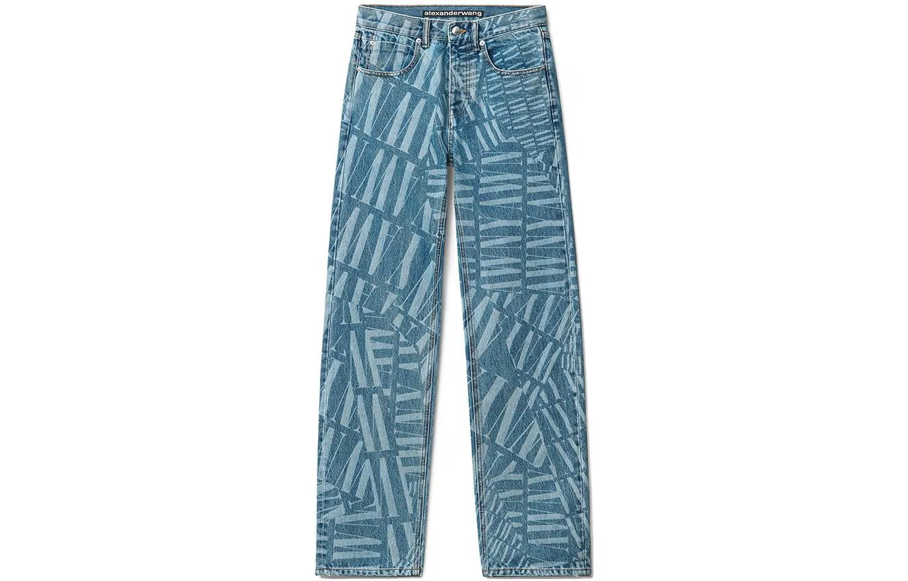 Джинсы прямого кроя Awny Alexander Wang, Blue