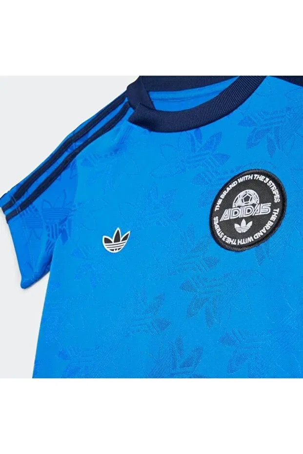 Детский спортивный комплект для девочек с коротким рукавом Adidas, Blue — фото 3