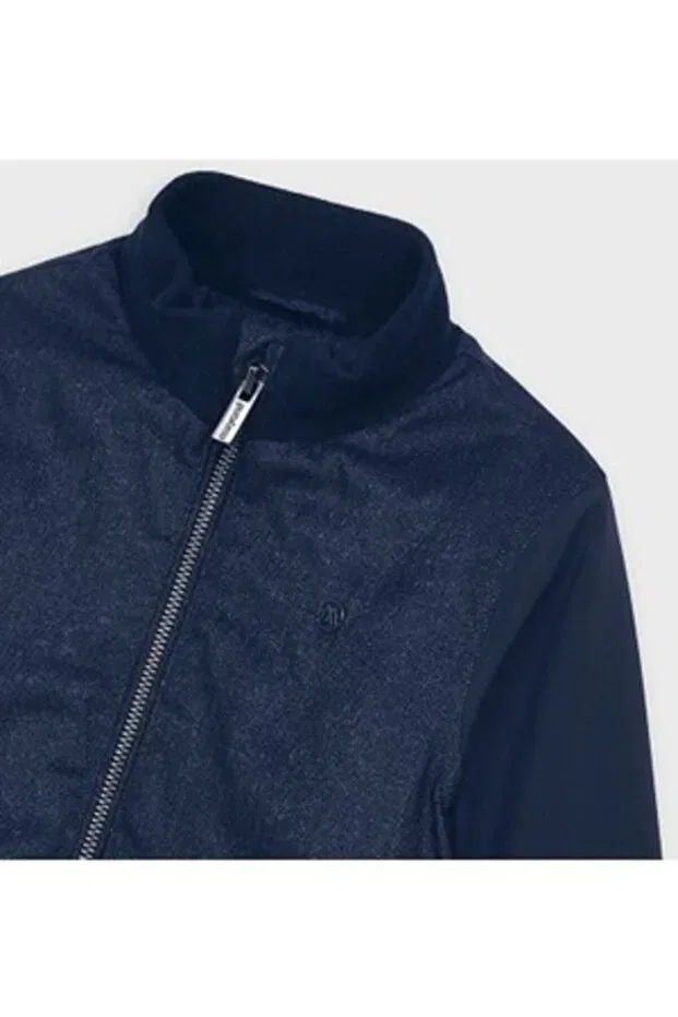 Детское пальто для мальчиков с капюшоном Mayoral, Navy Blue — фото 3