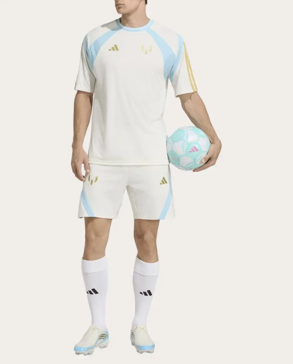 Мужские шорты с принтом Messi adidas, Blanco — фото 3