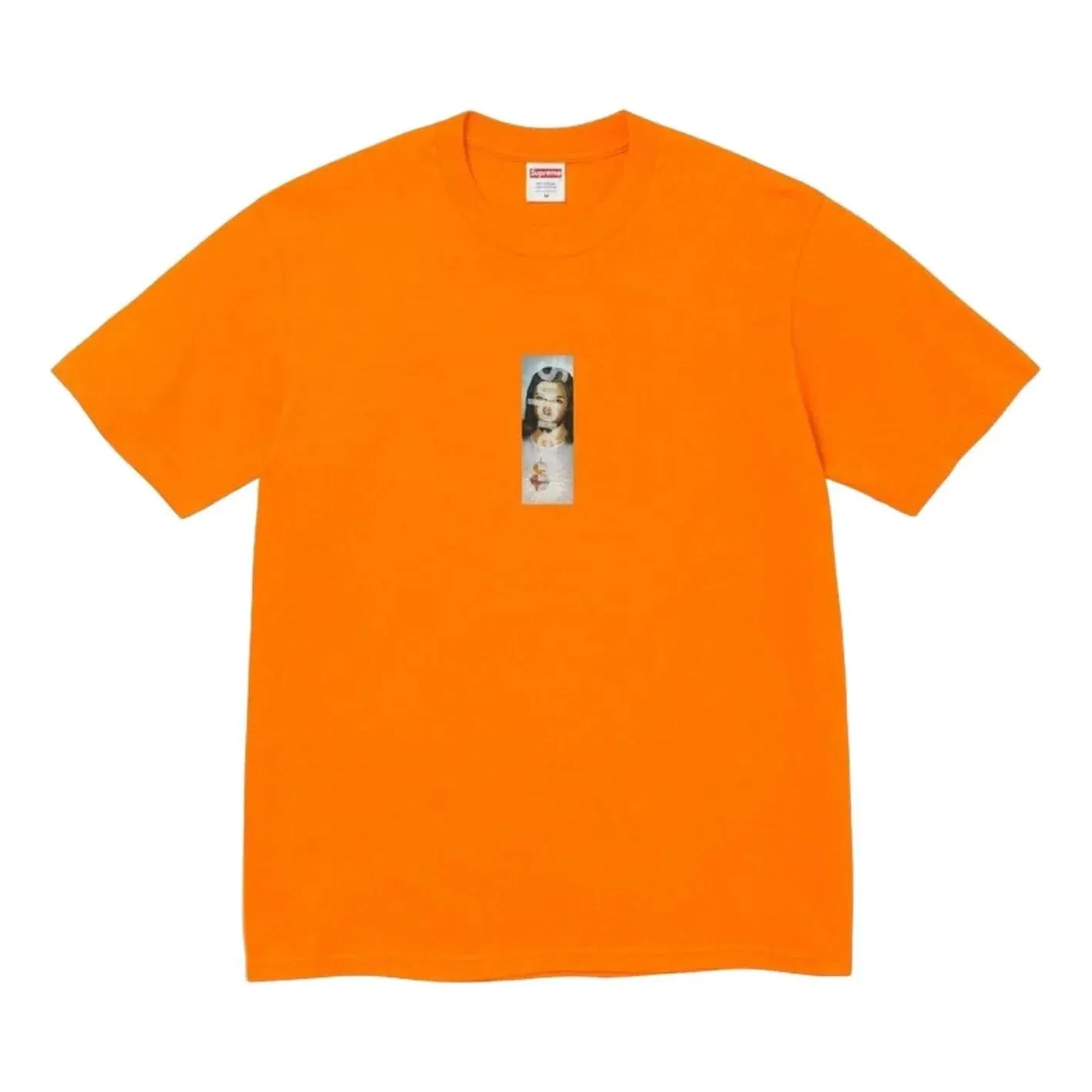 Мужская футболка FW26 Prayer Card Box Logo T-Shirt 'Orange' Supreme, оранжевый