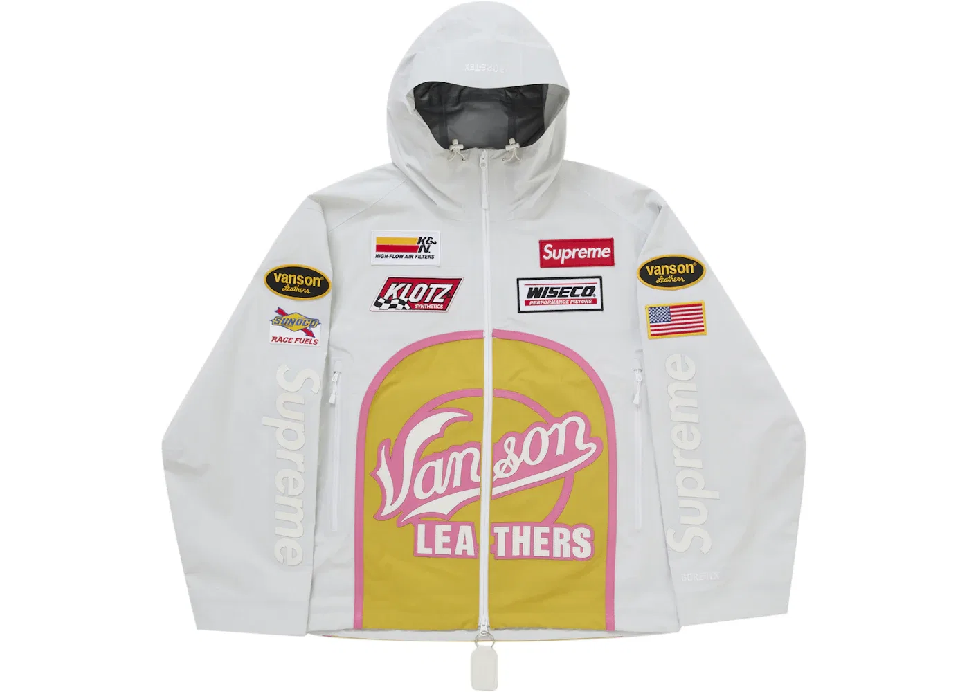 Мужская куртка из GORE-TEX Supreme Vanson Leathers, White