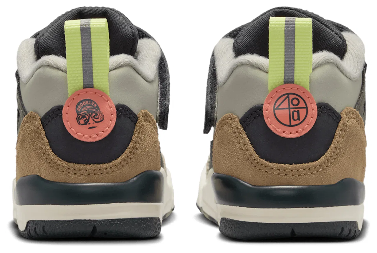 Кроссовки для мальчиков Spizike Low Jordan, цвет Anthracite/Lt Wild Mango/Spruce Fog — фото 3
