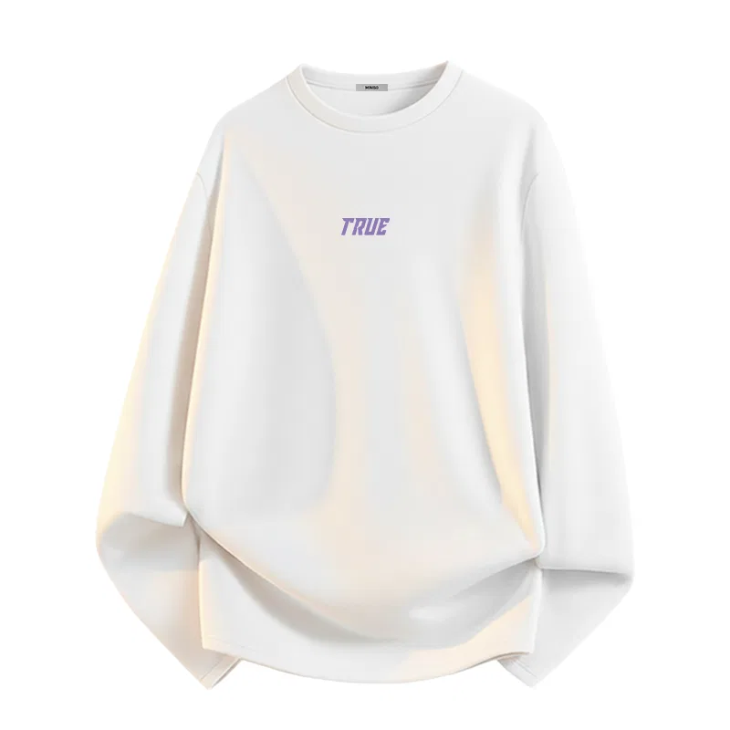 Детский свитшот с флисом Magical Purple Future Center Logo MINISO, Белый