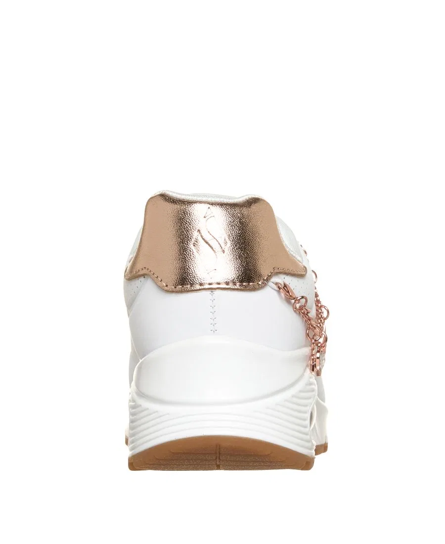 Кроссовки с принтом She's Charming Skechers, White Rose Gold — фото 4