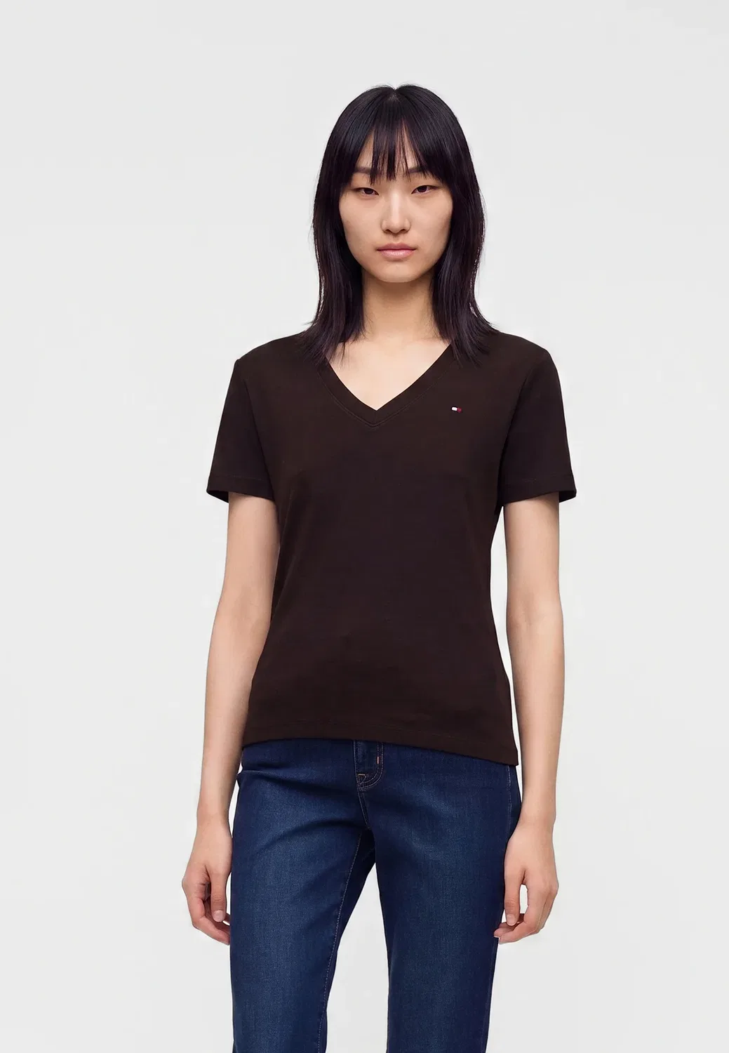 Коди - простая футболка Tommy Hilfiger, Chocolate