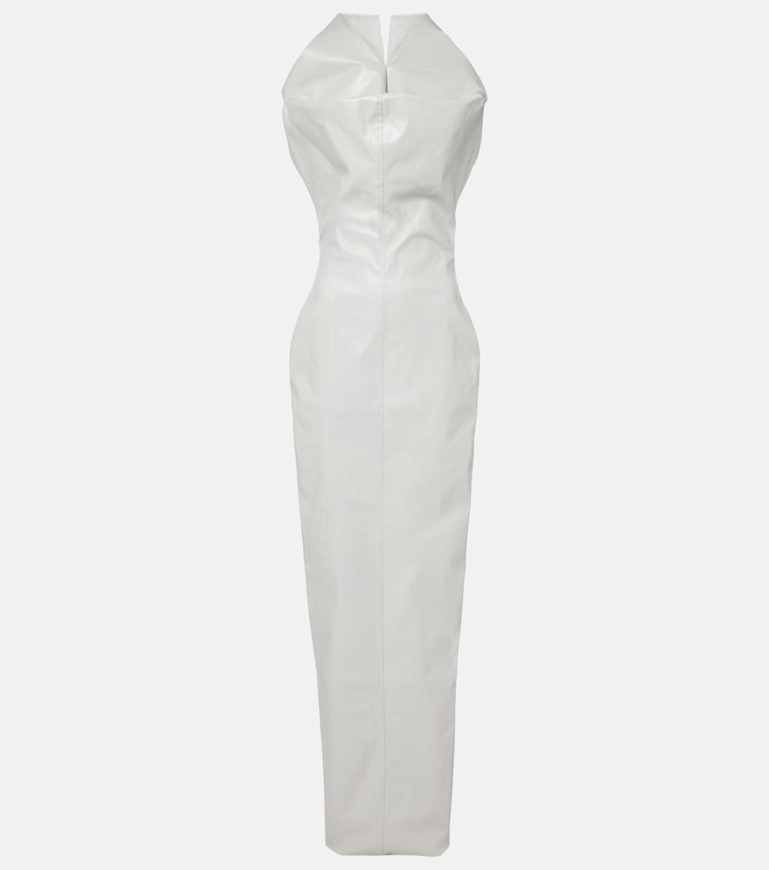 

Холщовое платье с покрытием Rick Owens, Dinge