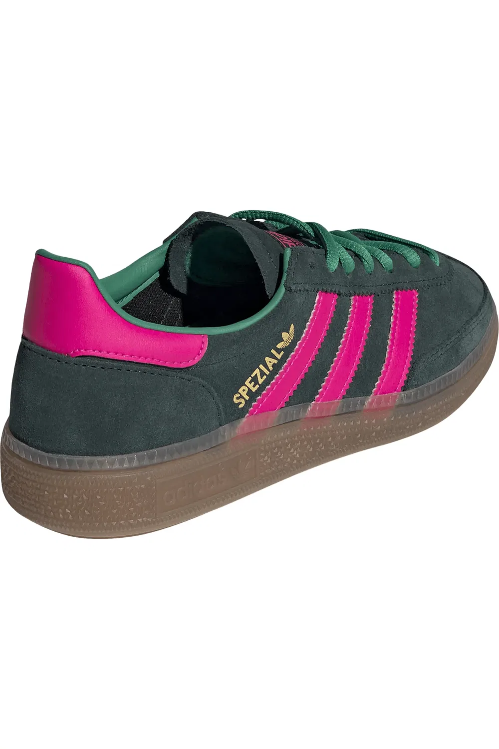 Кроссовки детские для гандбола Handball Spezial adidas, Aurora Ivy/Shock Pink/Gum — фото 2