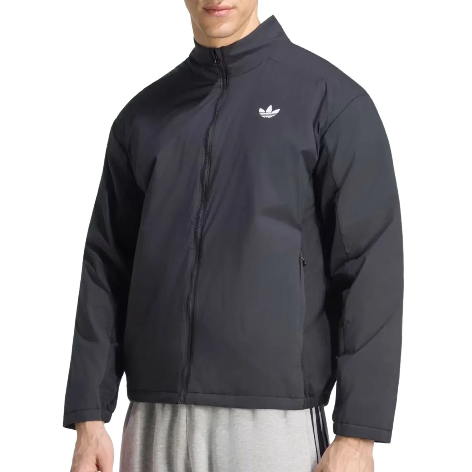 Мужская куртка 3-Stripes Insulated Jacket Asia Sizing 'Black' adidas, черный — фото 2