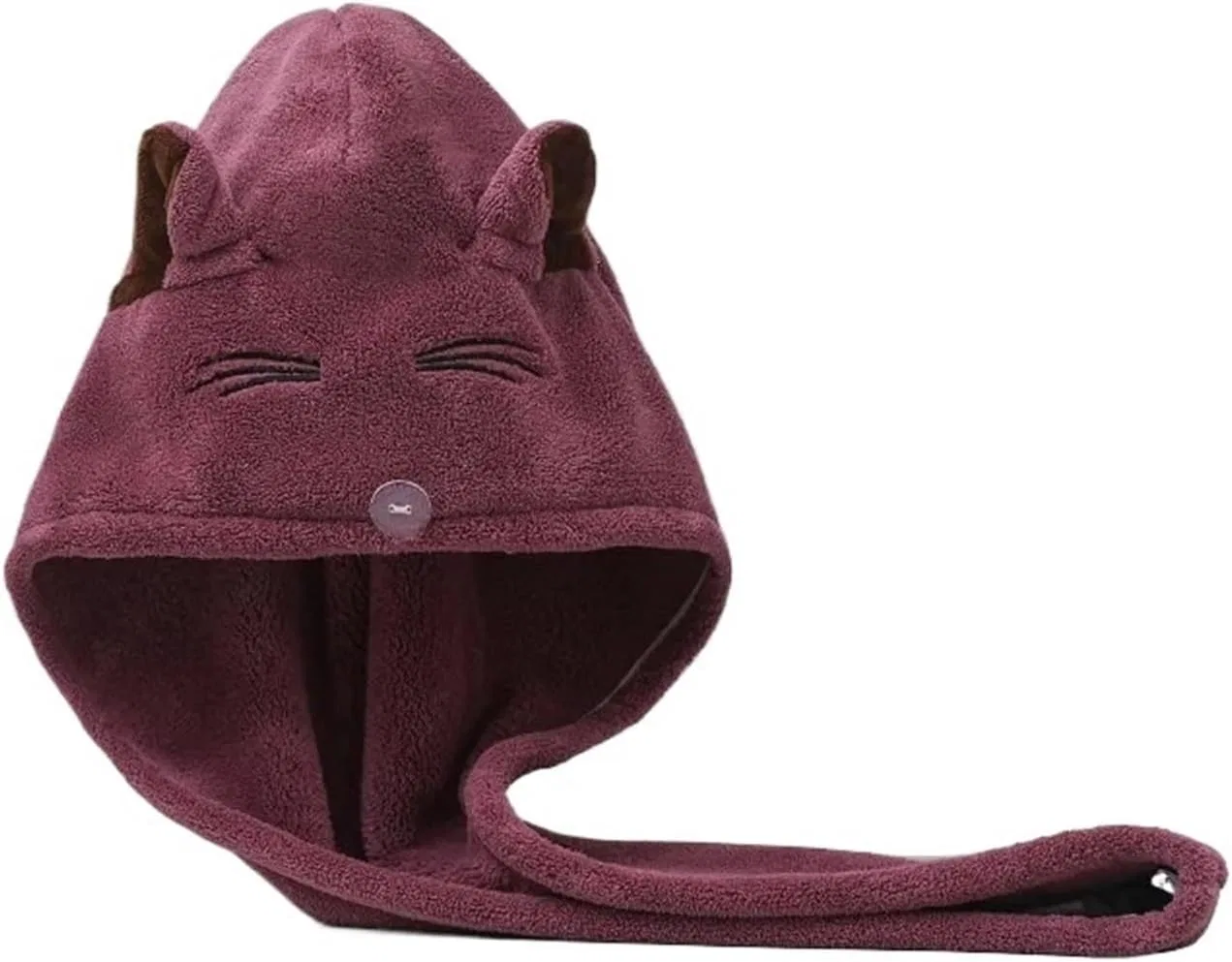Микрофибровая шапочка для сушки волос TYNXK, 25x65 см, Фиолетовый