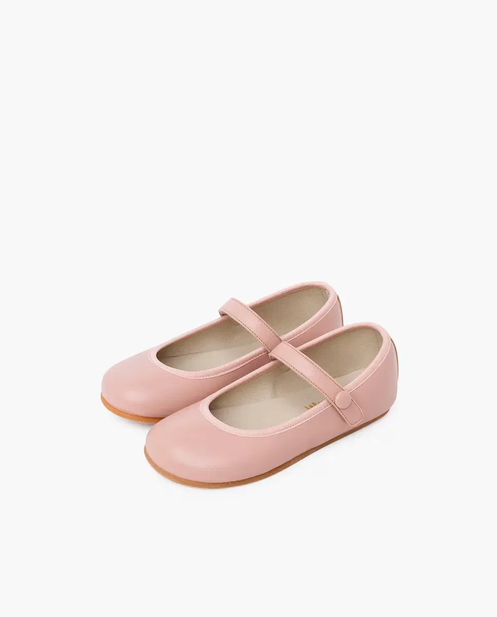 Детские балетки для девочек Merceditas de niña comunión barefoot tira adherente Pisamonas, Rosa — фото 2