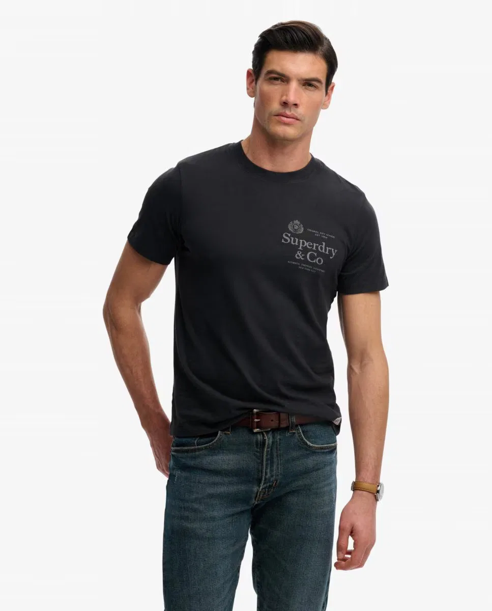 Мужская футболка, Relaxed 1954 Company, Superdry, темно-синий