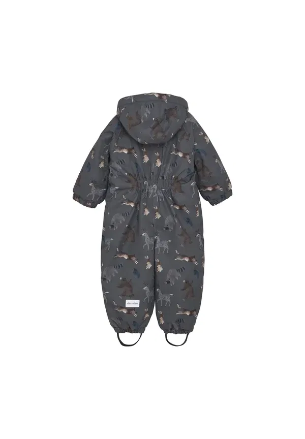 Комбинезон с принтом Rainsuit Minymo, Dark Gull Grey, темно-серый — фото 2