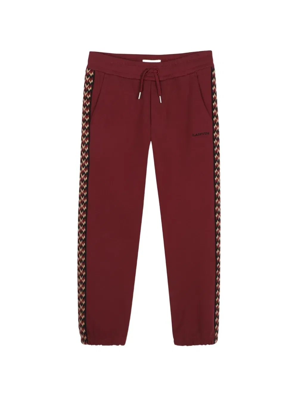 Спортивные брюки с лампасами Lanvin Enfant, красный
